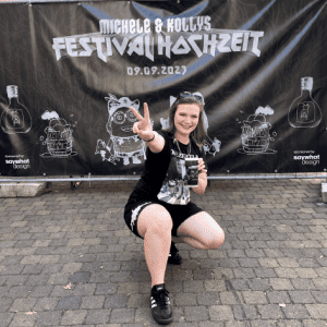 Andrea beim Kunden Festivalhochzeit