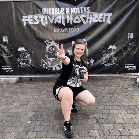 Andrea beim Kunden Festivalhochzeit