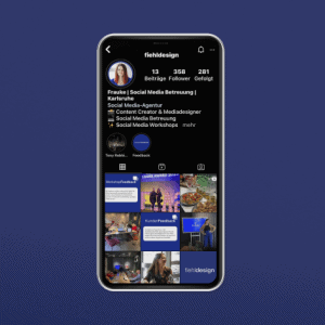 Mockup Instagramauftritt fiehldesign